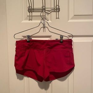 Red Lululemon Shorts